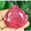 306.85 CT Naturale Grande Sangue Rosso Rubino Eccellente Pera Certificato Loose