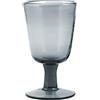 H&H Saturno Set 6 Calici, Vetro, Grigio, cl28