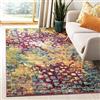 Safavieh Tappeto Boho per Soggiorno, Sala da pranzo, Camera da letto - Monaco Collection, A Pelo Corto, Rosa e Multi, 120 x 120 cm