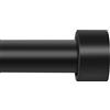 TAOBERFULI Bastone per tende extra lungo per finestre da 304,8 cm a 609,6 cm, asta per tende da 2,5 cm, colore nero opaco, per camera da letto, soggiorno, divisorio, regolabile, resistente, per