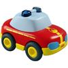 HABA Cars - Camion dei pompieri con motore a lancio, auto giocattolo sostenibile in plastica riciclata, auto da corsa senza batteria dai 2 anni in su, 2012149001