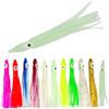 WMUVAZA Esche da Pesca, 12 Pezzi Morbide Gonne di Polpo per Pesca alla Traina e Acqua Salata（5 cm）