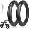 YHTSPORT Confezione da 2 camere d'aria Fat Bike 20 x 4,0, valvola Schrader da 50,8 cm, nero, Fat Bike, mountain bike