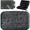 Target Darts Rob Cross Ghost Series XL Takoma Portafoglio - Freccettes Custodia, Nero/Bianco Storage Cases, "Voltage" Cerniera Holder, Professionale Accessori - Holds 6 Fully Assemblato