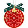 Treedix Kit di saldatura fai da te per la decorazione dell'albero di Natale, kit di saldatura a forma di fiocco di neve, luci LED lampeggianti rosse, verdi e gialle, divertente kit elettronico per
