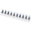 CONTACT MORSETTO FORO 4MM A VITE CON CAPPUCCIO TRASPARENTE STECCA 10 PEZZI CONTMORS-CNTC06