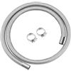 Swpeet 3 pezzi 1 x 79 - 25mm x 200cm acciaio inox Diesel riscaldamento tubo di scarico con 18mm-29mm Kit flange per tubo, serbatoio carburante aria riscaldamento tubo di scarico per auto, S4014