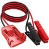 CHEEYYIIE Cavi di avviamento con adattatore per Milwaukee M18, cavo in silicone da 0,8 m, 8 AWG, batteria da 18 V, per auto di medie dimensioni, camion leggeri, avviamento con strumento