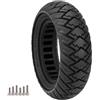 LTSKY Pneumatico solido fuoristrada 10x3/255x80,pneumatico antiscivolo 80/65-6 per monopattino Dualtron Zero 10X/Kaabo Wolf Warrior/Kaabo Mantis 10,pneumatico a nido d'ape senza aria da 10 pollici