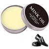 Yoowan Mi-nk Oil,Pasta di olio naturale per la cura della pelle,Balsamo di cuoio,Lea-Ther Balsamo,Lea-Ther Oil,Le-Ather Protection Cream,Nutrimento profondo,Protezione,Naturale,Restore Lucente,Per Divani