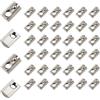 Bhina 40 Pezzi Dadi Scanalati M6, Dadi a T-Scanalatura, T Serie 30 M6 Profilo in Alluminio Dado Scorrevole in Acciaio al Carbonio per Alluminio Profilo Fissaggi a Dadi a Molla con Intaglio a T