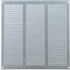 Steinberg14 Griglia di Ventilazione Rettangolare 300x300 mm - Griglie di Aerazione in Metallo Zincato - Serranda di Scarico dell'aria con Zanzariera - Copri Bocchetta Interna a Parete e a Soffitto