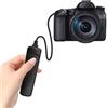 iwui Cavo di controllo remoto dell'otturatore RS-60E3 compatibile con Canon EOS R6 RP R 90D 2000D 250D 800D 750D 700D 650D 600D 550D 500D 450D 400D 350D 100D 60D 70D telecomando con cavo di tiro RC201-EE