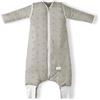 Nuvita MOOVO by Nuvita 90250 | Sacco Nanna con Piedini e Calzini Antiscivolo Pieghevoli, in Cotone Biologico, certificato OEKO TEX, TOG 2.5 | Taglia: 2anni | Beige Floral
