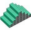PATIKIL Graffette per Sparapunti, 2pz 26/6 Standard Lunghezza 1/4 Pollice Graffette per Forniture Ufficio, Verde