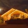 BAKAJI Tenda Luminosa Natalizia 96 LED Luce Bianco Caldo 3 METRI Esterno Luci Cavo 5 mt