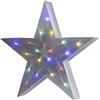 BAKAJI Stella Natalizia 10 Led 3d A Batterie Decorazione Natale Multicolore Casa Uffici