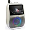 GIOCHI PREZIOSI Canta Tu Karaoke PRO Argento Microfono Wireless Effetti Vocali e Display Touch