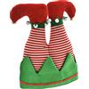 BAKAJI Puntale Albero di Natale a Forma di Gambe di Folletto Punta Albero Decorazione
