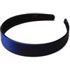 Glitz4Girlz Cerchietto per capelli con rivestimento in raso, 2,5 cm, blu navy, in plastica, senza denti, per donne e ragazze Glitz4Girlz