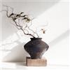 QIANLING Wabi Sabi - Vaso vintage arrugginito, 16 cm di altezza, decorazione rustica, vaso in ceramica per centrotavola, vasi da fiori in ceramica testurizzata per decorare la casa, tavolo, soggiorno, camera