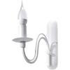 SOLLUX lighting Lampada da Parete Interna - Lampada da Muro in Acciaio - 1 Paralume - Lampada LED - Bianco Minerwa