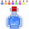 Mineup Bottiglia Magica Luce Notturna, Lampada Da Tavolo LED a Forma Di Pozione Con 8 Colori, Luci Colorate Cambiabili, Ricaricabile USB C, Scuotere La Luce Che Cambia Color, Regalo Per Bambini E Adul