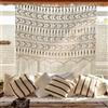 Flber Tenda da finestra in macramè da appendere alla parete, ispirata al Boho, 132,1 cm x 132,1 cm (larghezza x altezza)