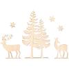 Rayher 46322000 Motivi Legno Albero E Cervo, Fsc100%