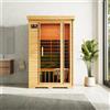 Parama Sauna ad infrarossi 95x126 cm H195 in legno di cedro con radio integrata | Savon