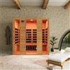 Parama Sauna ad infrarossi 148x188 cm H188 in legno Hemlock con radio integrata | Oulu