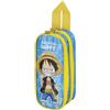 One Piece Monkey-Astuccio Doppio, Blu, 22 x 9,5 cm