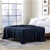 Cathay Home Cathay - Lenzuolo Singolo in Poliestere Morbido e setoso, per Letto Singolo, Colore: Blu Navy