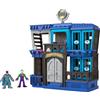 Fisher-Price Imaginext - DC Super Friends Prigione di Gotham City, playset prigione con personaggi di Batman e Joker, Giocattolo per Bambini 3+ Anni, HHP81