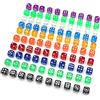 DollaTek 100 Pezzi Dadi a 6 Facce Set 10 Dadi acrilici di Diversi Colori 16 mm