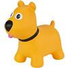 Hoppimals Space Hopper Cane Gonfiabile per Bambini di età Pari o Superiore a 12 Mesi - Imballo con Confezione Regalo, Pompa Inclusa - Cavalcabile Bambino, Palla rimbalzante per Bambini - Giallo