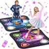 KIZJORYA 2-Giocatori Tappeto da Ballo per Bambini 3-12 Anni, Giochi Tappetino da Ballo con 12 Pulsanti Illuminati con Musicali con Bluetooth, Regalo Compleanno o Natale per bambina 5 6 7 8 9 10 11 12 Anni