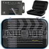 Target Darts Chris Dobey Ghost Series XL Takoma Portafoglio - Freccettes Custodia, Nero/Bianco Storage Cases, "Hollywood" Cerniera Holder, Professionale Accessori - Holds 6 Fully Assemblato
