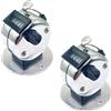 Flylin 2 contatori manuali, contatore meccanico in metallo con supporto, contatore a 4 cifre per contatori persone, contatore di filmati, risultati di golf, filmati, filmati, filmati, sport