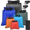 Qurxuanwe 6Pcs Sacca Impermeabile 1,5/2,5/3/3,5/5/8L, Borsa Impermeabili Leggeri, Sacchetti Asciutti Ultraleggero, Dry Bag Campeggio, Sacche Stagna per Kayak, Rafting, Attività Aperto, Canottaggio,Escursionismo