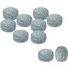 PATIKIL 10mm Dia Punta Stecca Biliardo, 10pz Punte per Stecche Biliardo, Punte Ricambio per Stecche Biliardo, Punte per Stecche Biliardo, Grigio