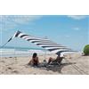 Neso Tenda da spiaggia Neso Tents con ancoraggio a sabbia, parasole portatile - 2.1m x 2.1m - Angoli rinforzati brevettati (Colore) (Verde Militare)