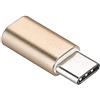 PremiumCord - Adattatore USB 3.1, connettore C/maschio - USB 2.0 Micro-B/femmina, oro kur31-08
