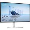 Dell 27 Plus Monitor - S2725DSM, QHD (2560x1440), 144Hz, IPS, 1ms MPRT, AMD FreeSync, 99% sRGB, Regolabile in Altezza, Altoparlanti integrati, DisplayPort, HDMI, 3 Anni di Garanzia, Bianco