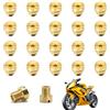 POPAPIE 20 Pezzi Carburatoré Ugello Principale,Ugello Getto Principale,M5 Carburatore Kit,Taglia 90,92,95,98,100,102,105,108,110,112,115,118,120,122,125,128,130,132,135,138 per Dellorto PHBG/SHB