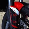 Resin Bike Adesivi Moto Compatibile con Ducati Mulistrada V2 - V2s 2025-2026. Protezione Parasteli Forcella Antigraffio e Antiurto. Adesivi Resinati 3D Made in Italy