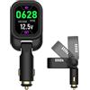 EvoDevice Monitor CO2 per auto, Ricaricabile a Prato, Nessuna Batteria Necessaria, Campionamento in Tempo Reale di 10s, Schermo a Colori Rotabile, Allarme Acustico per CO2 Elevato
