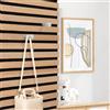 GHIBFBT 10 ganci appendiabiti per pannelli acustici, robusti e antiruggine con accessori, ganci da parete multifunzionali per ufficio, casa, sala conferenze (bianco)