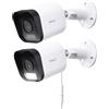 ARENTI Set da 2 Telecamere Esterno 2,5K/4MP, Telecamera Sorveglianza Esterno 2,4GHz, Impermeabile IP65, Visione Notturna, Audio Bidirezionale, Rilevamento Intelligente, Registrazione 24/7