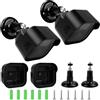 Kuvarix 2 Pezzi Supporto per Blink Camera Outdoor, Regolabile da Parete con Custodia Protettiva Per fotocamera Blink Outdoor 4a generazione / Blink 3a generazione, Supporto Regolabile a 360 Gradi